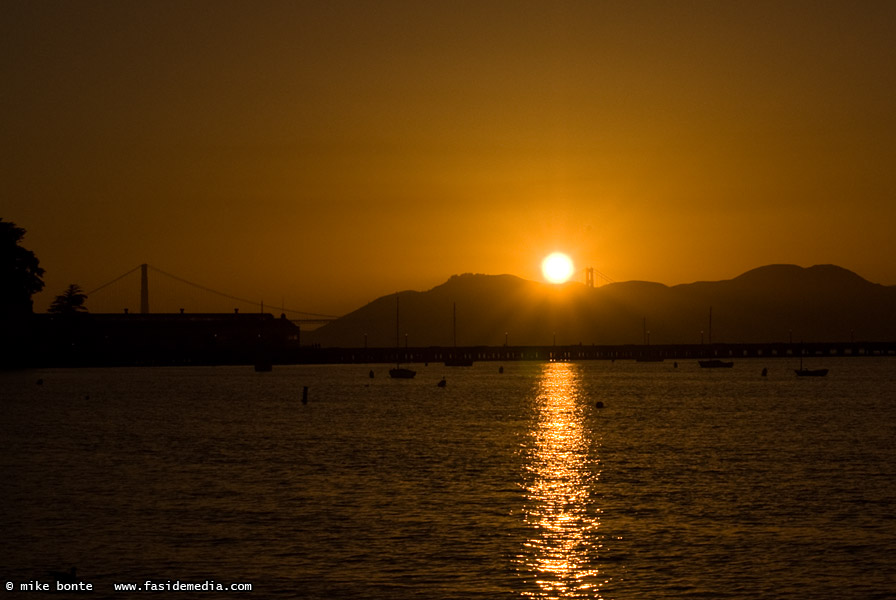 A Golden California Sunset