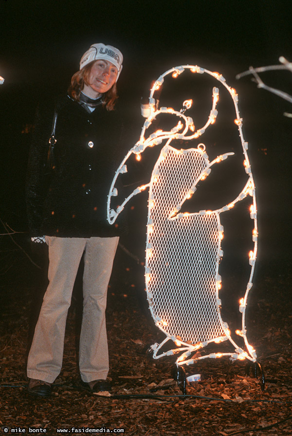 Maureen & A Penguin