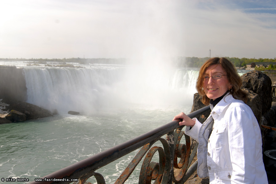 Maureen At Horseshoe Falls