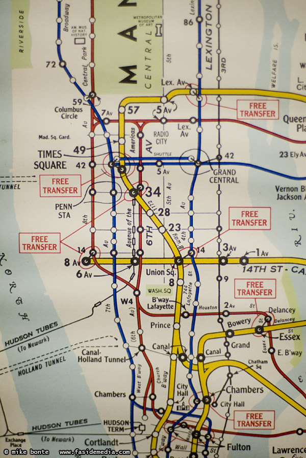 1960's Subway Map