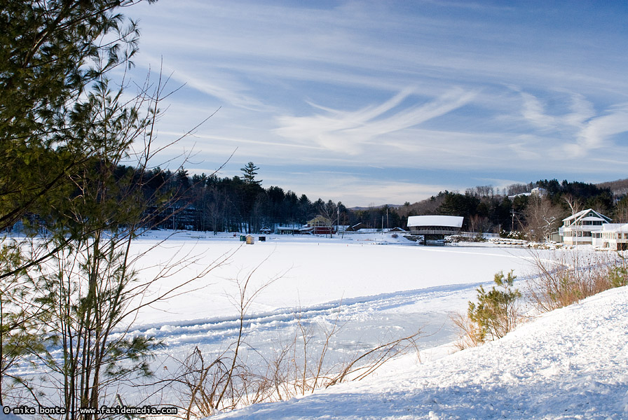 Little Squam Lake Winter Scene