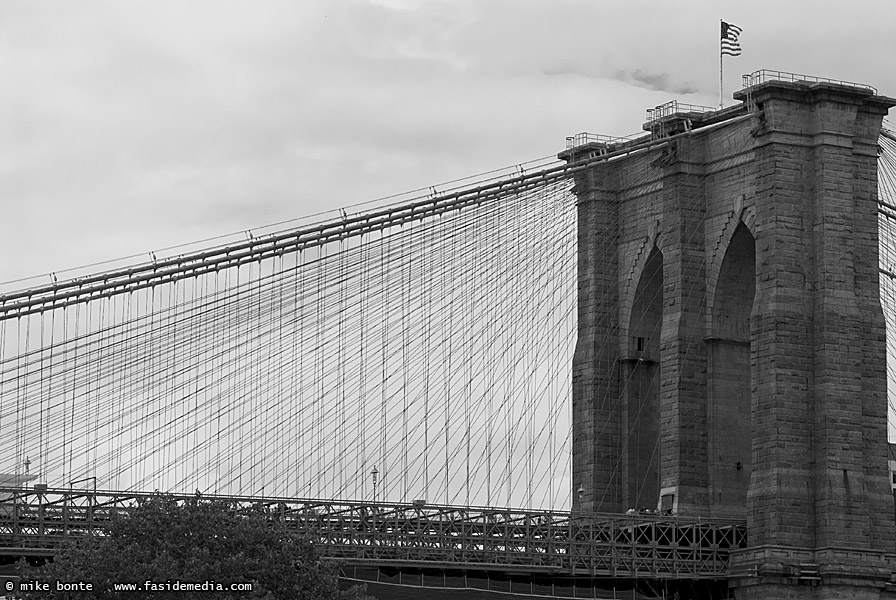 Brooklyn Bridge Silhouette