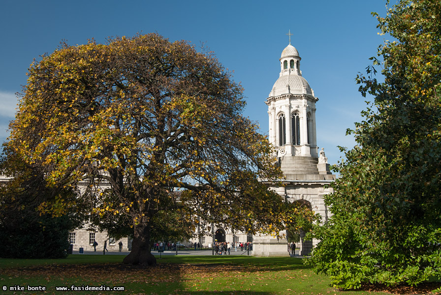 Trinity College Library Square and The Campanile