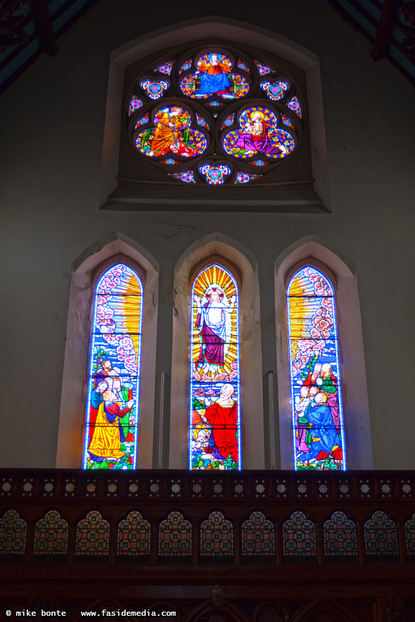 Holy Cross Church Stained Glass HDR