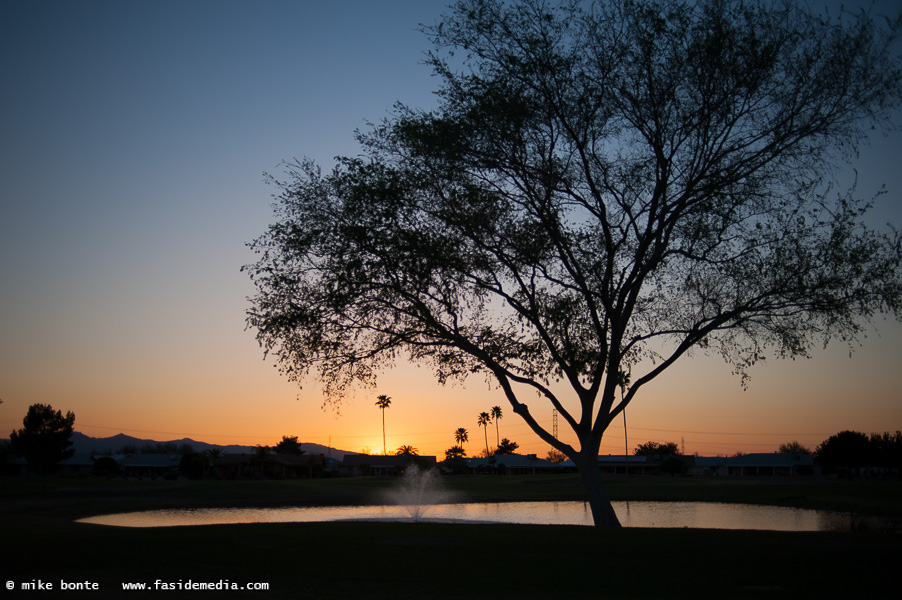 Golf Course Sunset