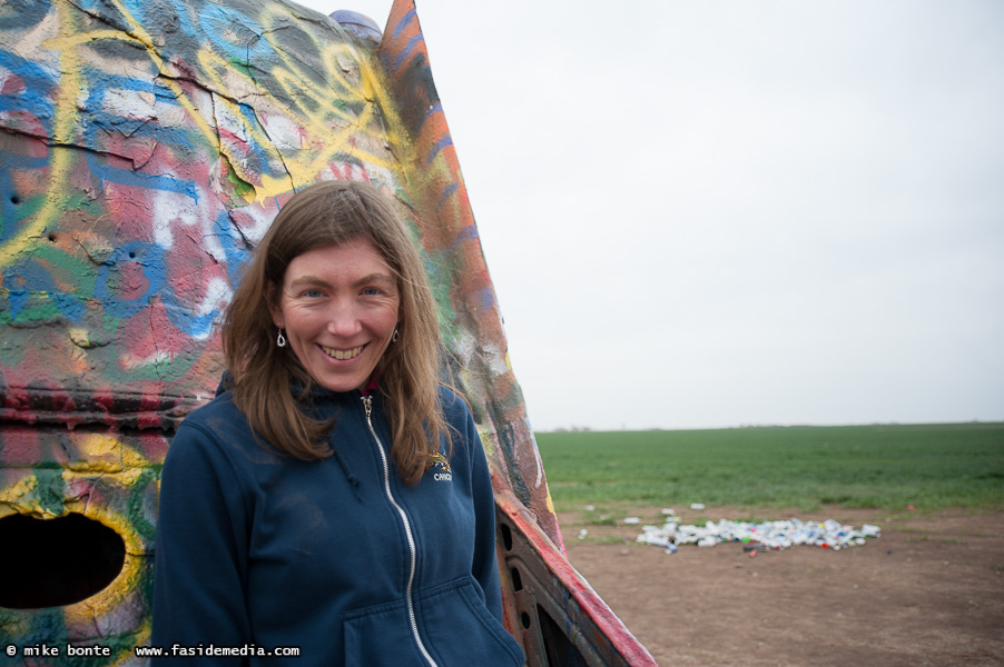 Maureen At Cadillac Ranch