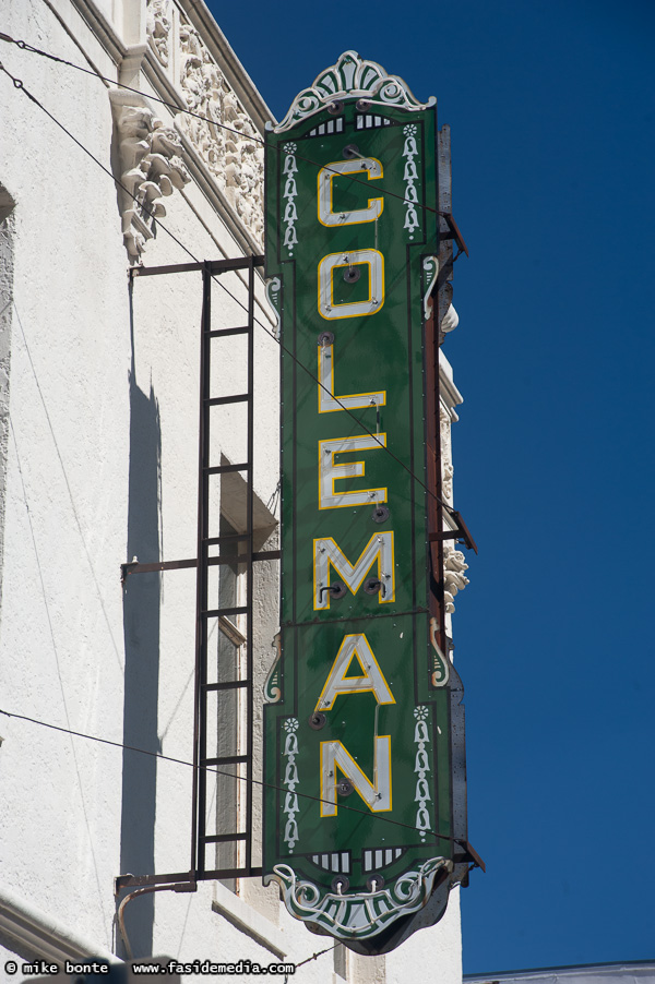 Coleman Theater Sign