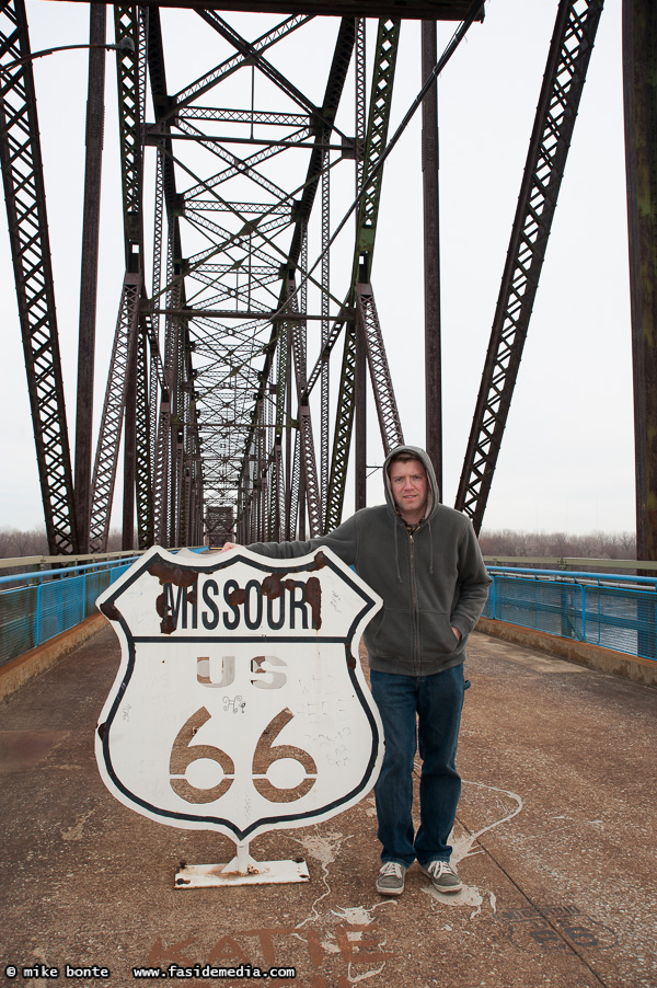 Mike On The Chain Of Rocks Bridge