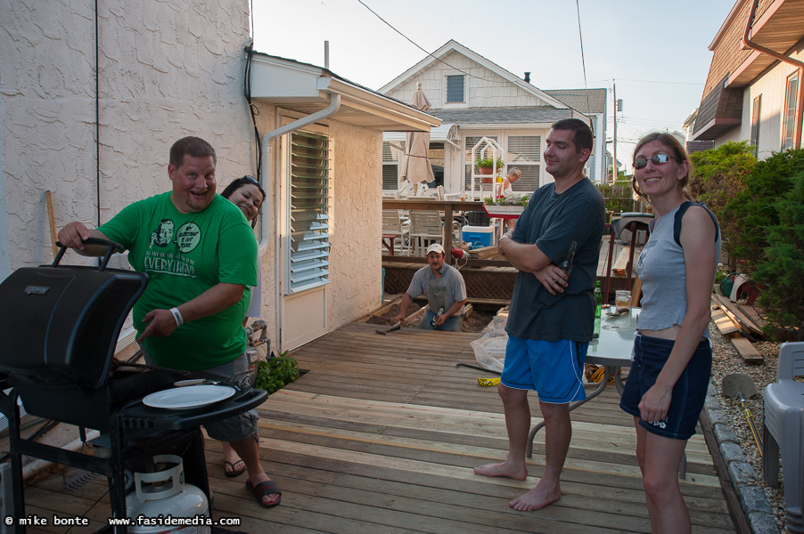 Steve Grilling In The Construction!