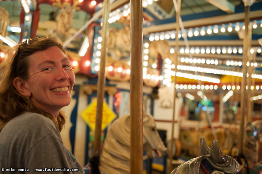 Maureen Rides The Carousel!