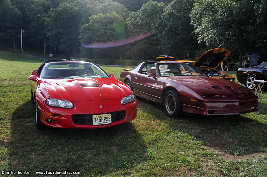 The Camaro SS and Steve's Trans Am