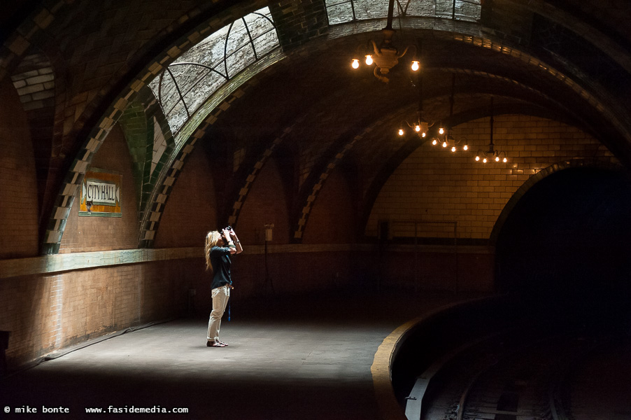 Photographer In City Hall Station