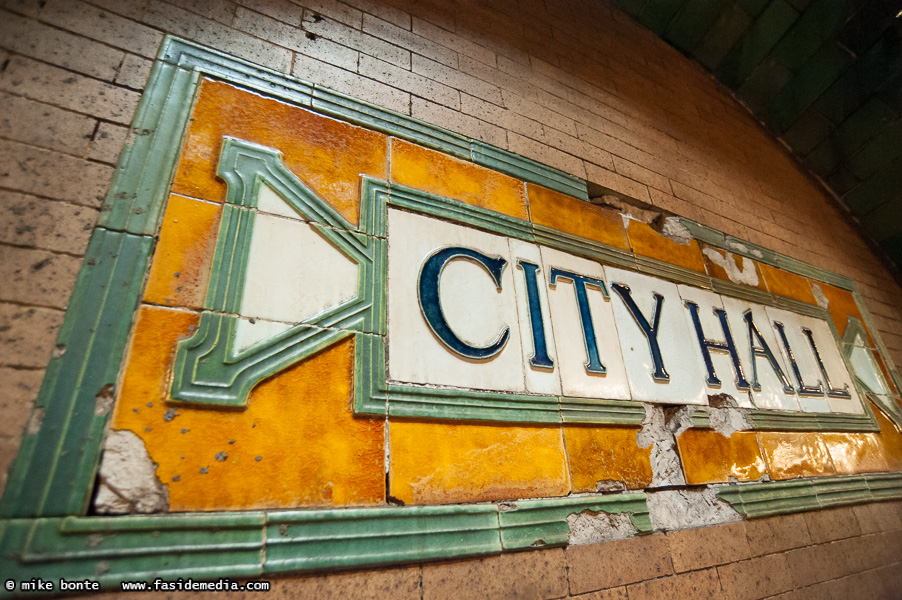 City Hall Tile Sign