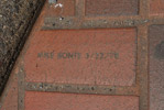 Mike's Brick At The Golden Gate Bridge