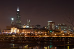 Chicago Skyline Night