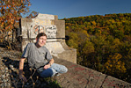 Maureen At The Paulinskill Viaduct