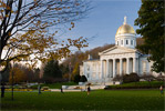 Vermont State House Evening