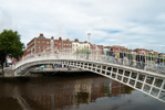 Ha'penny Bridge and River Liffey