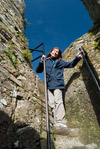 Maureen Climbing Blarney Castle