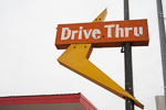 Old Drive Thru Sign