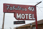 Fabulous 40 Motel Sign