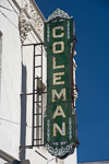 Coleman Theater Sign